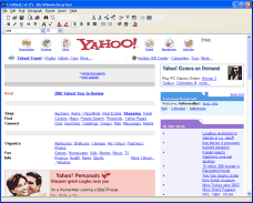 Documento HTML (página do Yahoo!) importada no demo ActionTest