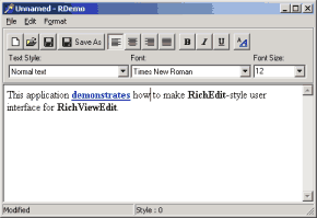 Demo: Editor com interface tradicional